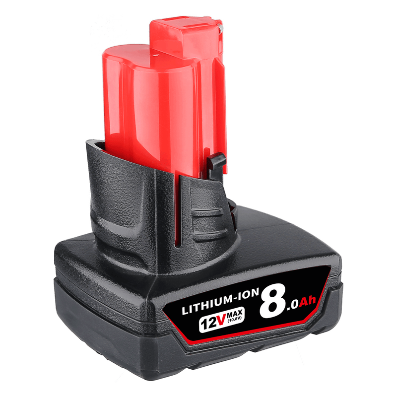 For Milwaukee 12V Battery Replacement | M12 8.0Ah Li-ion 4PACK