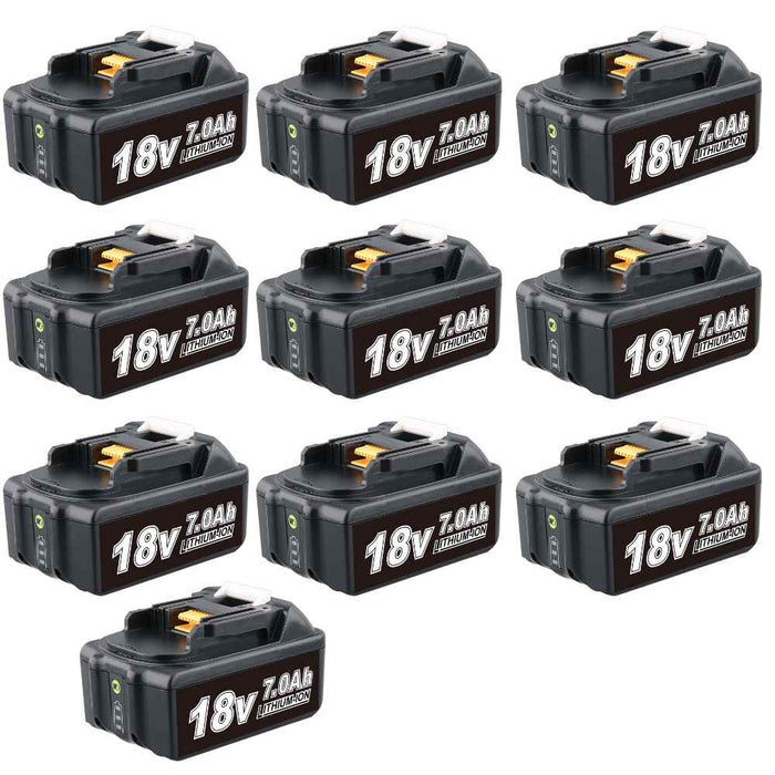 For Makita 18V Battery Replacement | BL1860B 7.0Ah Li-ion Battery 10 PACK