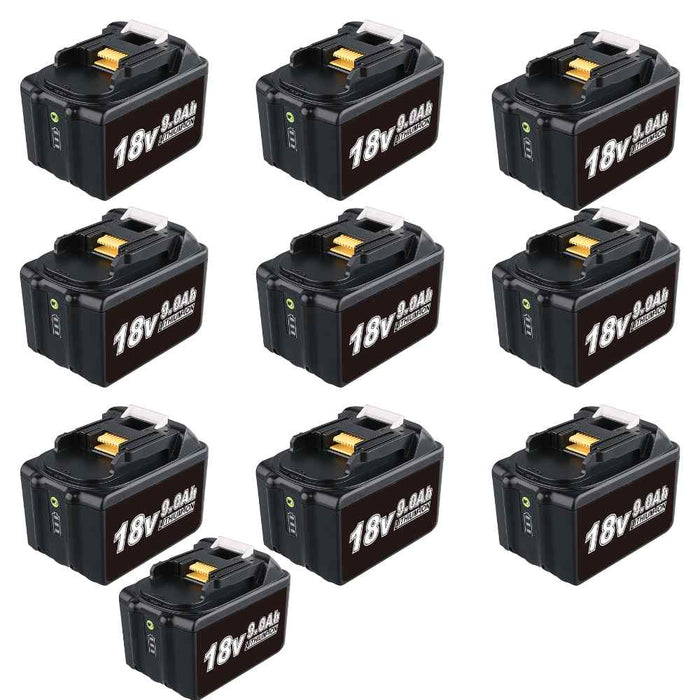 For Makita 18V Battery 9Ah Replacement | BL1890B Batteries 10 PACK