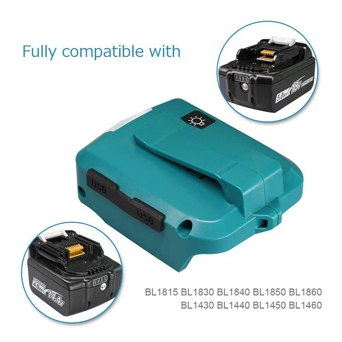 New USB charging adapter converter for MAKITA ADP05 14-18V Li-ion battery GAR
