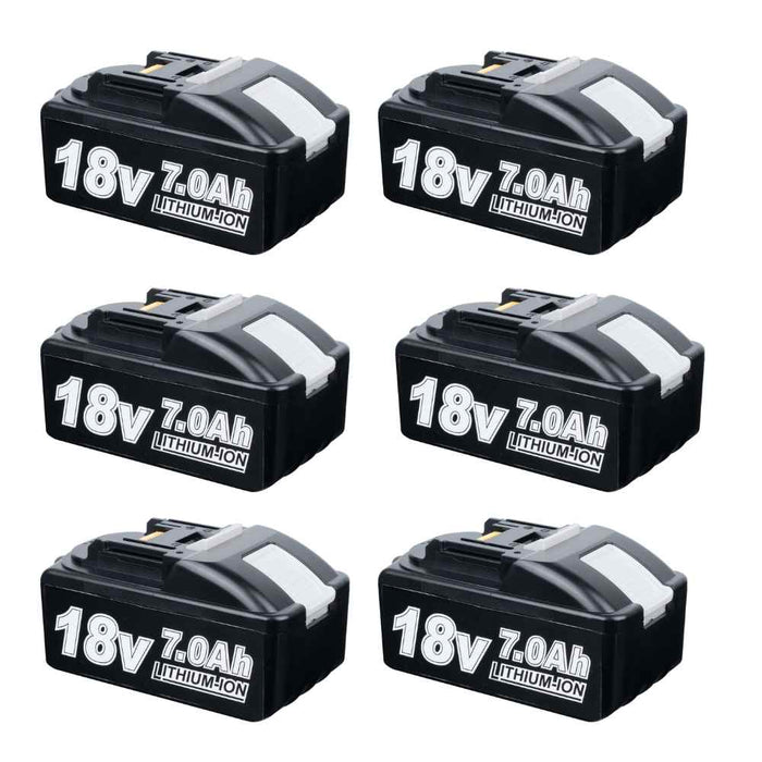 For Makita 18V Battery Replacement | BL1860 7.0Ah Li-ion Battery 6 PACK