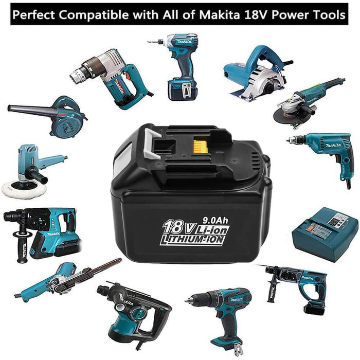 For Makita 18V Battery 9Ah Replacement | BL1890B Batteries