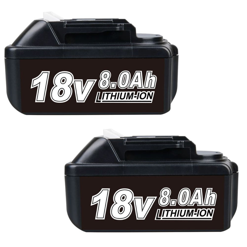 For Makita 18V Battery 8Ah Replacement | 18V BL1860 Batteries 2 PACK