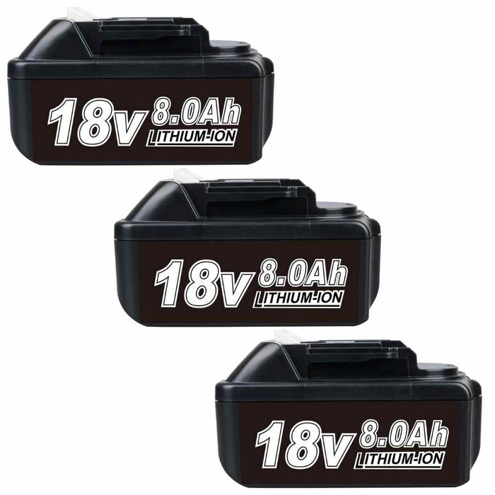 For Makita 18V Battery 8Ah Replacement | 18V BL1860 Batteries 3 PACK