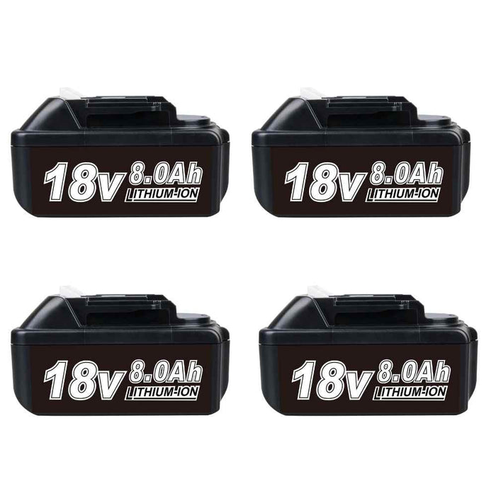 For Makita 18V Battery 8Ah Replacement | 18V BL1860 Batteries 4 PACK
