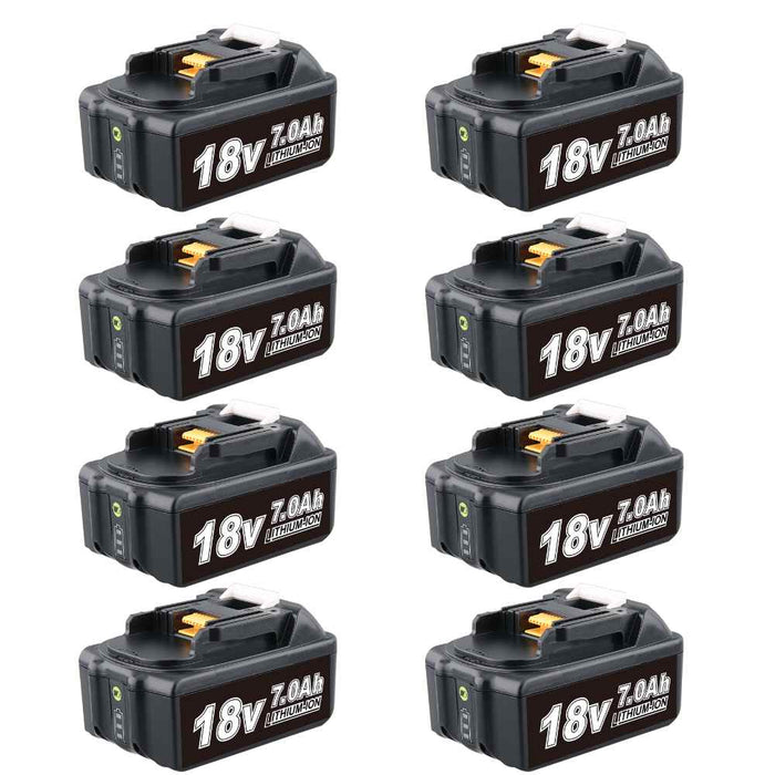 For Makita 18V Battery Replacement | BL1860B 7.0Ah Li-ion Battery 8 PACK