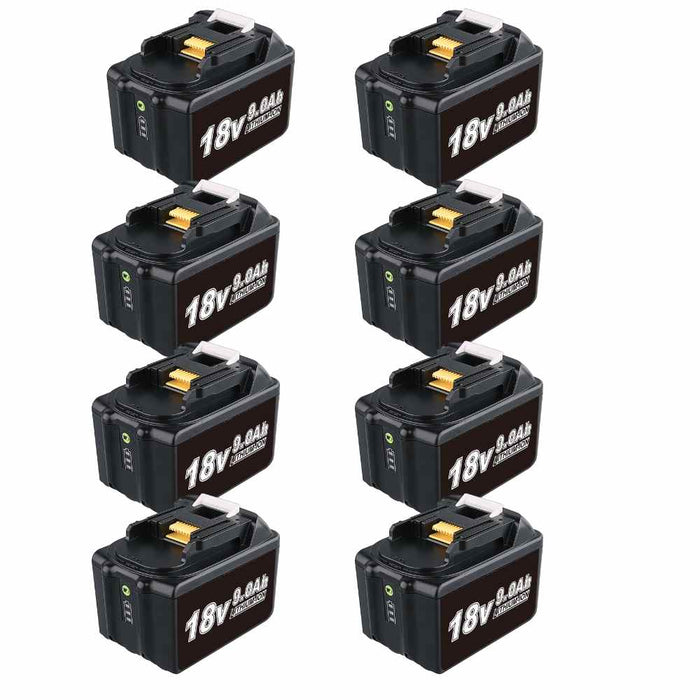 For Makita 18V Battery 9Ah Replacement | BL1890B Batteries 8 PACK
