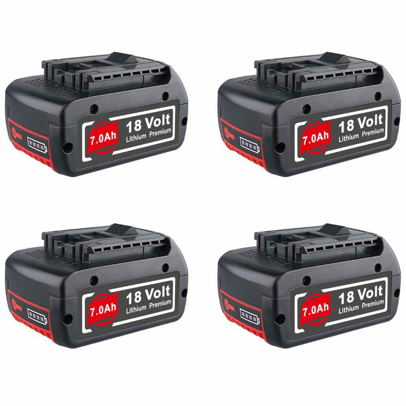 For Bosch 18V Battery 7.0Ah Replacement | BAT610G Battery 4PACK