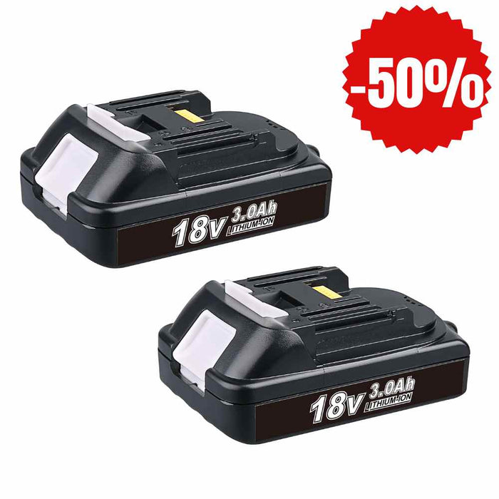 For Makita 18V Battery 3Ah Replacement | BL1830 Li-ion Batteries 2 Pack