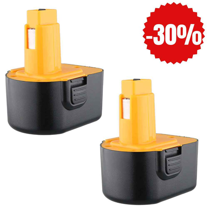 For Dewalt 12V Battery 4.8Ah Replacement | DE9501 Ni-MH Battery 2 Pack