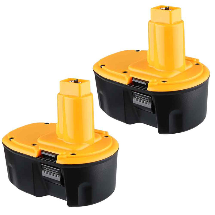 For Dewalt 14.4V Battery 4.8Ah Replacement | DC9091 Ni-MH Battery 2PACK Yellow&Black