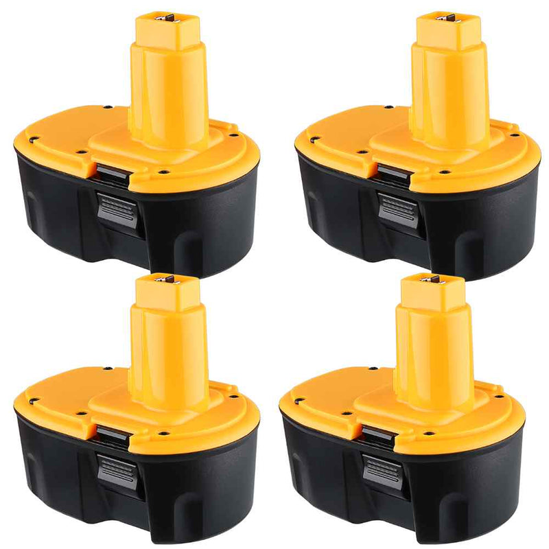 For Dewalt 14.4V Battery 4.8Ah Replacement | DC9091 Ni-MH Battery 4 PACK Yellow&Black