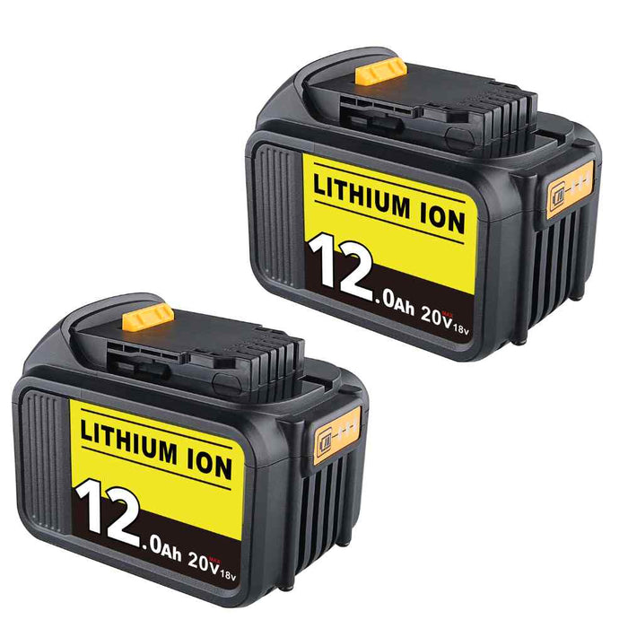 For Dewalt 20V Max 12.0 Ah Battery | DCB200 Li-ion Batteries 2 PACK