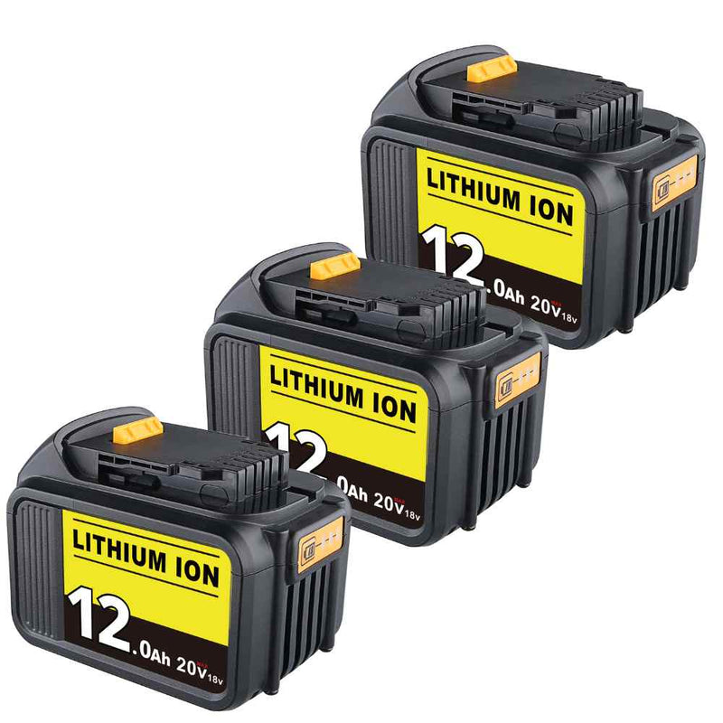 For Dewalt 20V Max 12.0 Ah Battery | DCB200 Li-ion Batteries 3 PACK