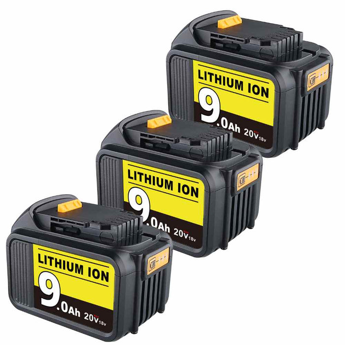 For Dewalt 20V Max 9.0 Ah Battery | DCB200 Li-ion Batteries 3PACK