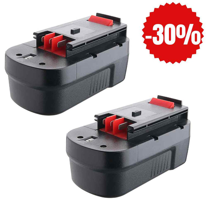 For Black and Decker HPB18 18V 4.8Ah Battery Replacement 2 pack