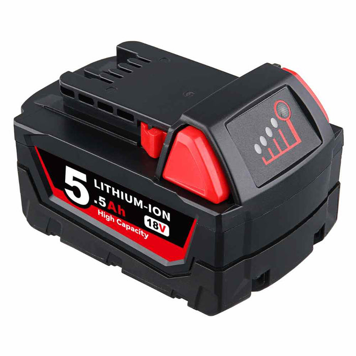 For Milwaukee 18V Battery 5.5Ah Replacement | M 18 Battery