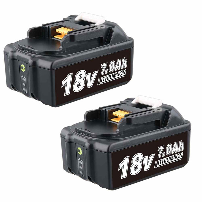 For Makita 18V Battery Replacement | BL1860B 7.0Ah Li-ion Battery 2 Pack