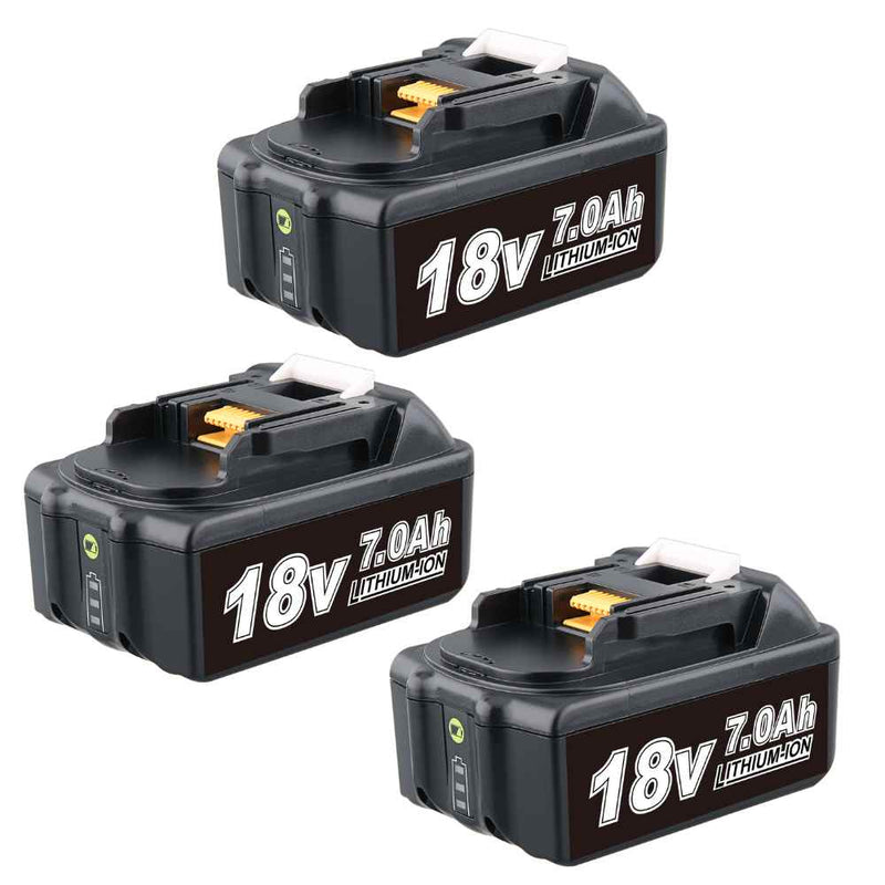 For Makita 18V Battery Replacement | BL1860B 7.0Ah Li-ion Battery 3 Pack