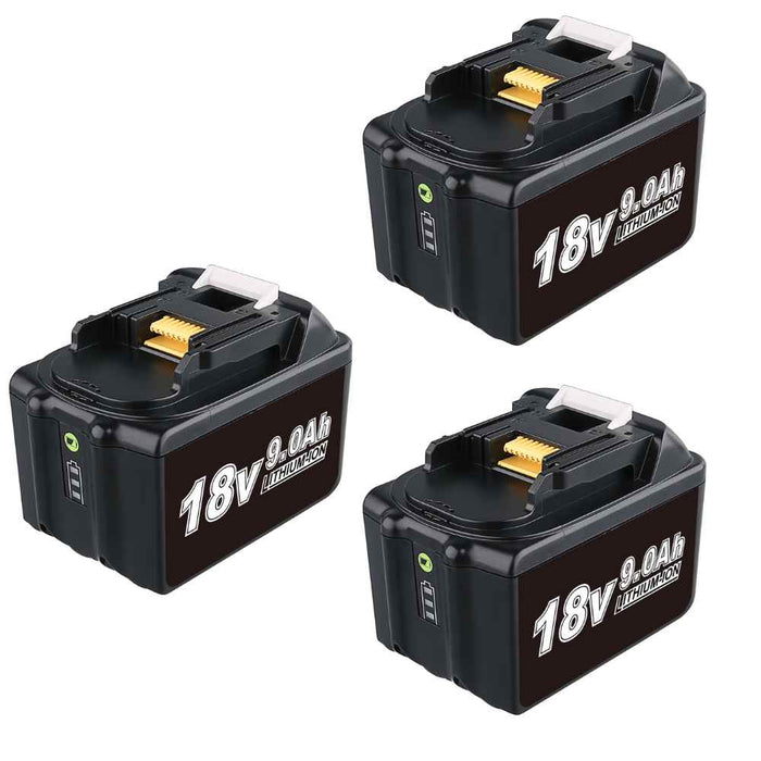 For Makita 18V Battery 9Ah Replacement | BL1890B Batteries 3 Pack