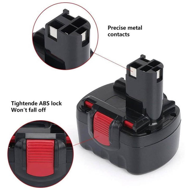 For Bosch 14.4V Battery 4.8Ah Replacement | For PSR 14.4V Battery 2PACK