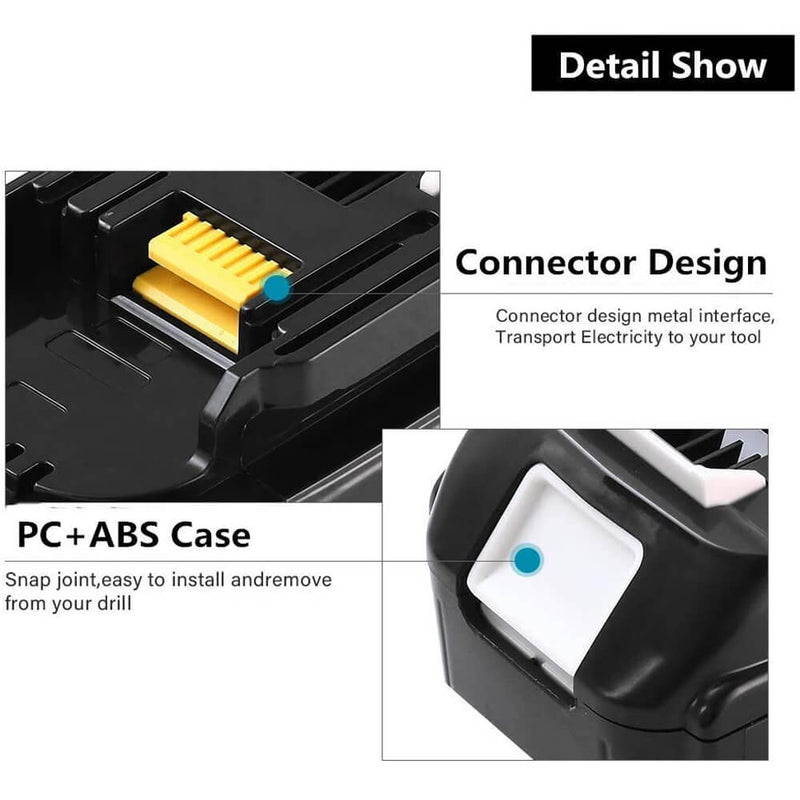 For Makita 18V Battery Replacement | BL1860 7.0Ah Li-ion Battery 4 PACK