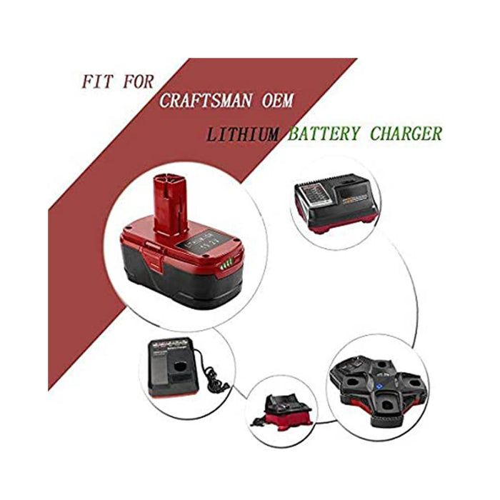4000mAh Replacement Lithium Battery for Craftsman 19.2 Volt Battery C3 XCP 130279005 1323903 130211004 11045 315.115410 315.11485 130285003 11375 19.2V DieHard Batteries 4 Packs