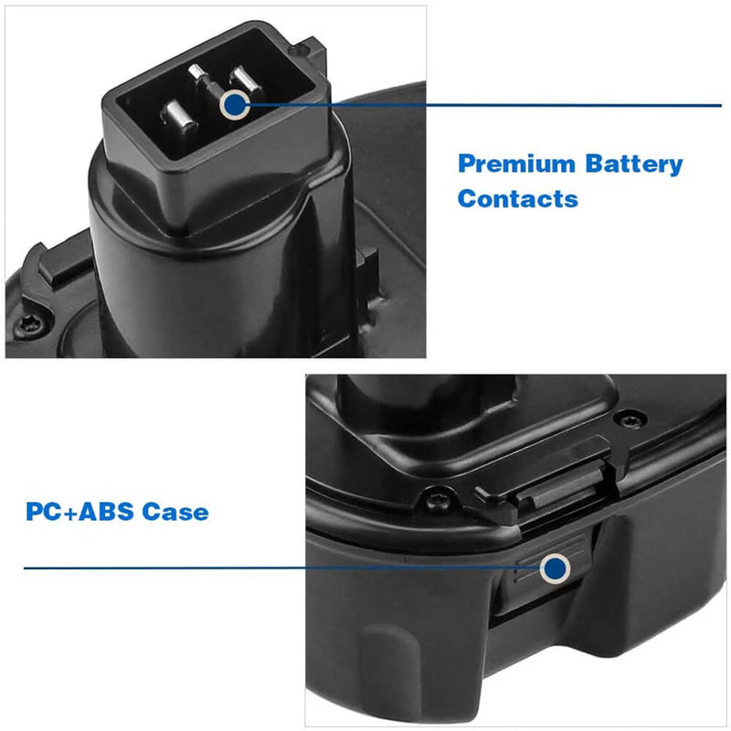 For Dewalt 14.4V Battery 4.8Ah Replacement | DC9091 Ni-MH Battery