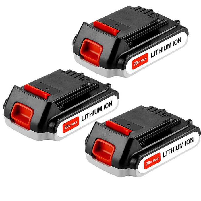 For Black And Decker 20V Battery Replacement | LBXR20 3.8Ah Li-ion Battery 3PACK