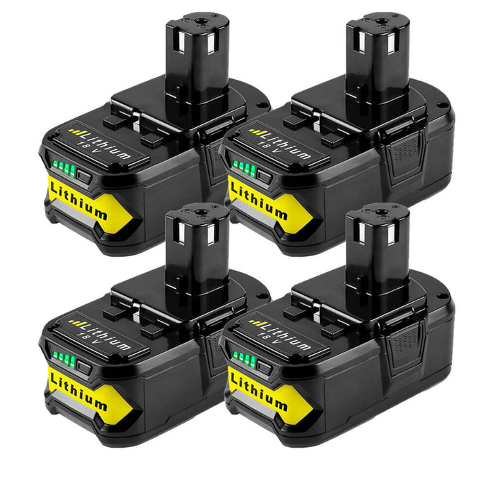 For Ryobi 18V Battery 7.0Ah Replacement | P108 Batteries 4 Pack