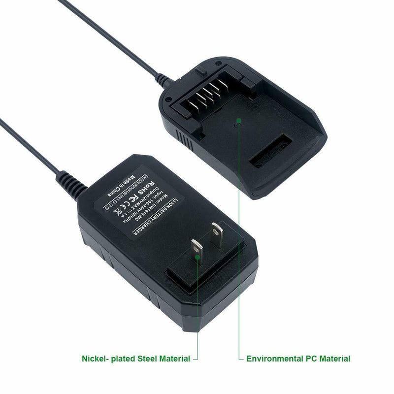 Lithium Battery Charger DW1418-MC Compatible With Dewalt 14.4V-20V DCB141 DCB205 DCB183