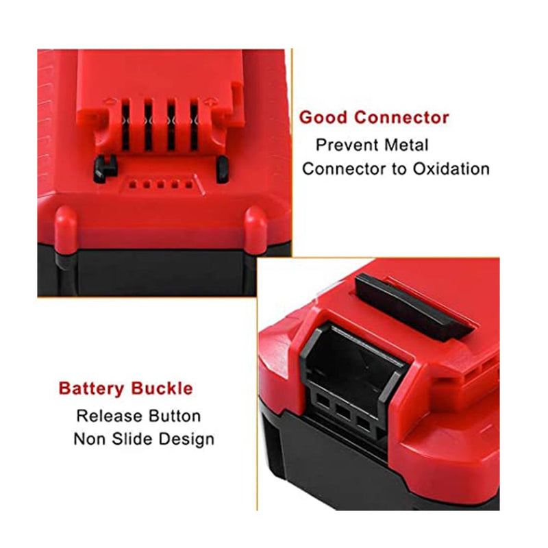 2 Pack 4000Ah 20V Lithium Replacement for Porter Cable 20v Lithium Battery PCC685L PCC680L 20V Batteries.