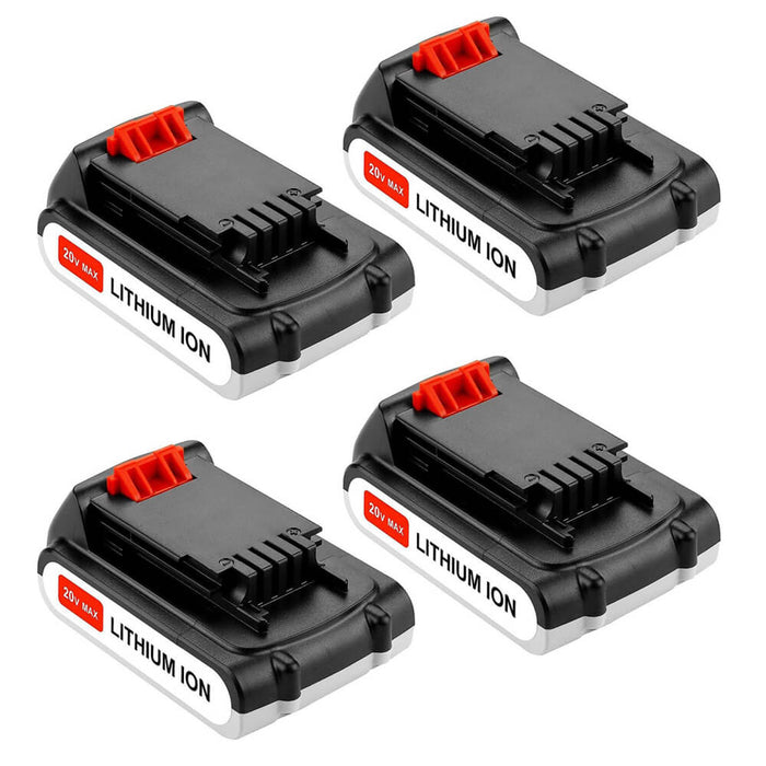 For Black And Decker 20V Battery Replacement | LBXR20 3.8Ah Li-ion Battery 4PACK