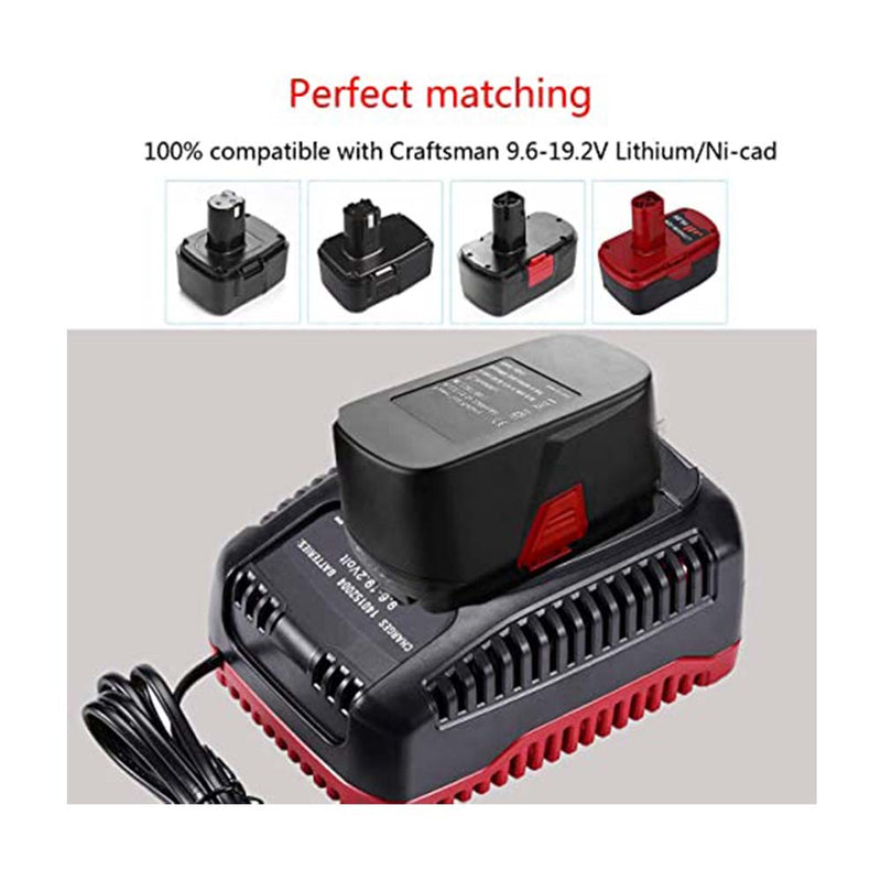 VINIDA Replacement Battery Charger for Craftsman DieHard C3 9.6V and 19.2 V Ni-Cd & Lithium-Ion XCP Battery