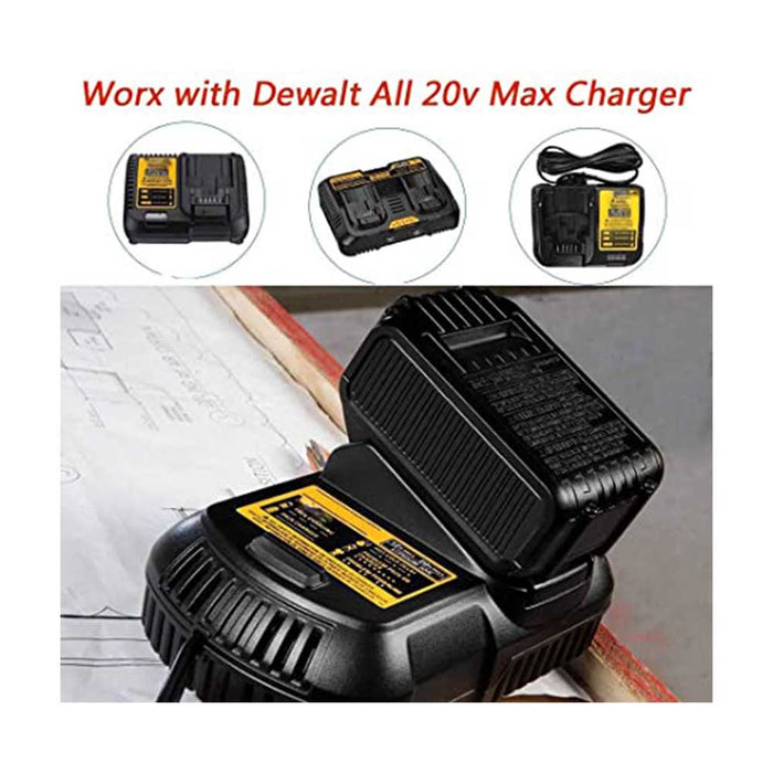 5.0Ah 20 Volt Battery Compatible with 20V Max XR Lithium Replacement Batteries DCB180 DCB204-2 DCB200-2 DCB200 DCD/DCF/DCG Series 6 Packs
