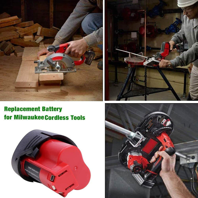 For Milwaukee 12V 3.5Ah Battery Replacement | M12 Li-ion Battery