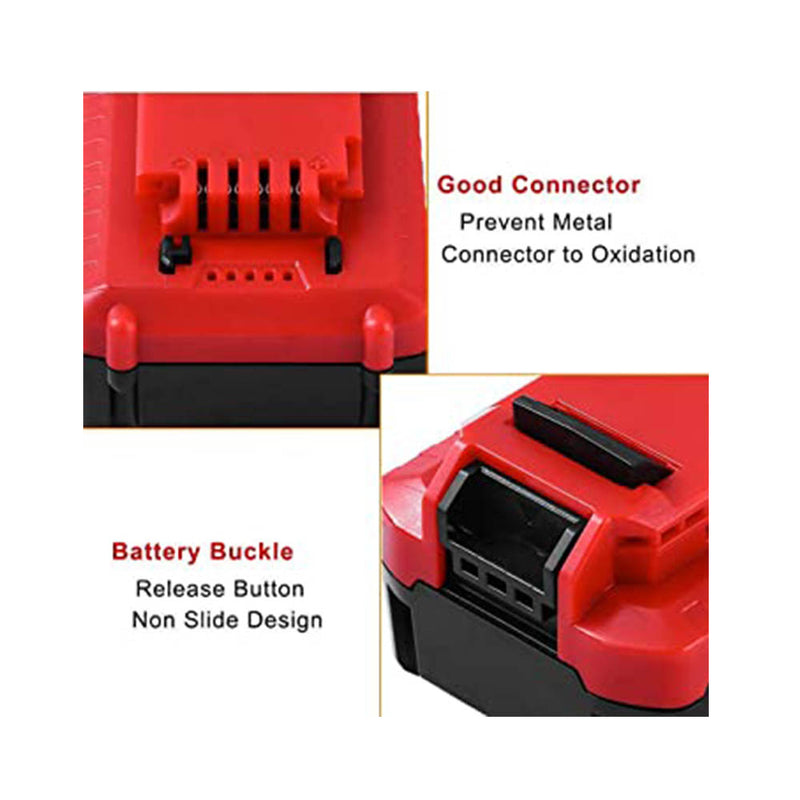 Upgraded 2 Pack 6000mAh 20V MAX Lithium Replacement for Porter Cable 20v Lithium Battery PCC685L PCC680L 20 Volts Batteries.