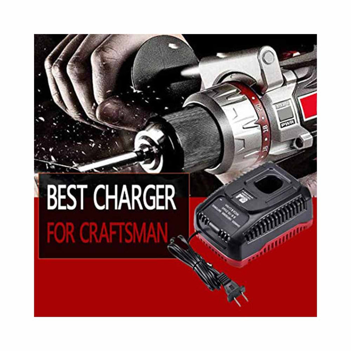 VINIDA Replacement Battery Charger for Craftsman DieHard C3 9.6V and 19.2 V Ni-Cd & Lithium-Ion XCP Battery