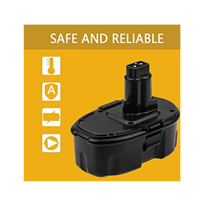 2 Pack 3.6Ah 18V Ni-MH Power Tool Replacement Battery for Dewalt 18 Volts DC9096 DC9098 DC9099 DW9095 DW9096 DW9098 DW9099 DE9039 DE9095 DE9096 DE9503 DE9098 DC9181