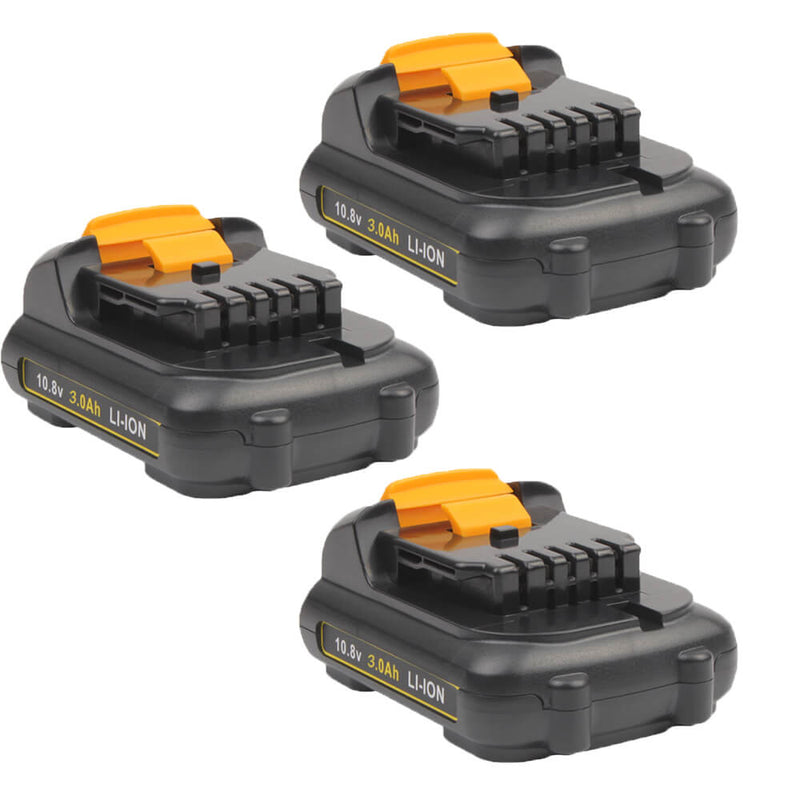 For Dewalt 12V Battery 3.0 Ah Replacement | DCB120 Li-ion Batteries 3 Pack