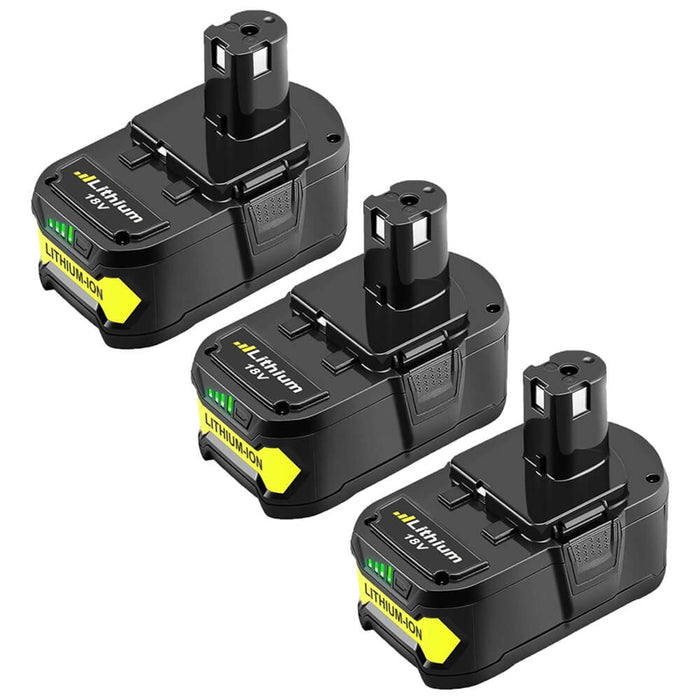 For Ryobi 18V Battery  5.5Ah Replacement Battery | P108 3 Pack batteries