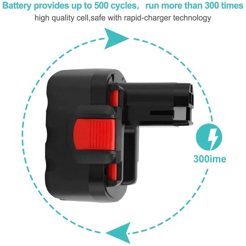 For Bosch 14.4V Battery 4.8Ah Replacement | For PSR 14.4V Battery 4PACK