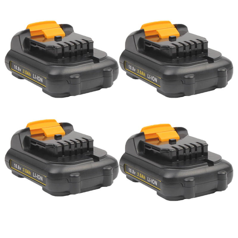 For Dewalt 12V Battery 3.0 Ah Replacement | DCB120 Li-ion Batteries 4 Pack