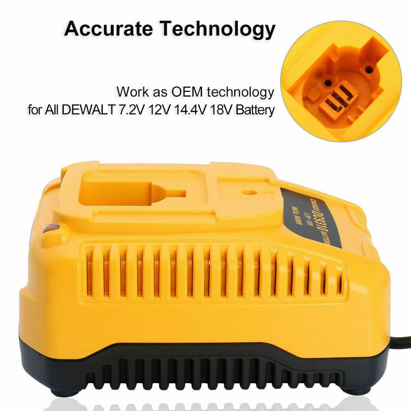 Dewalt DC9310 Fast Battery Replacement Charger For Dewalt 7.2V-18V XRP Ni-CD Ni-MH Battery