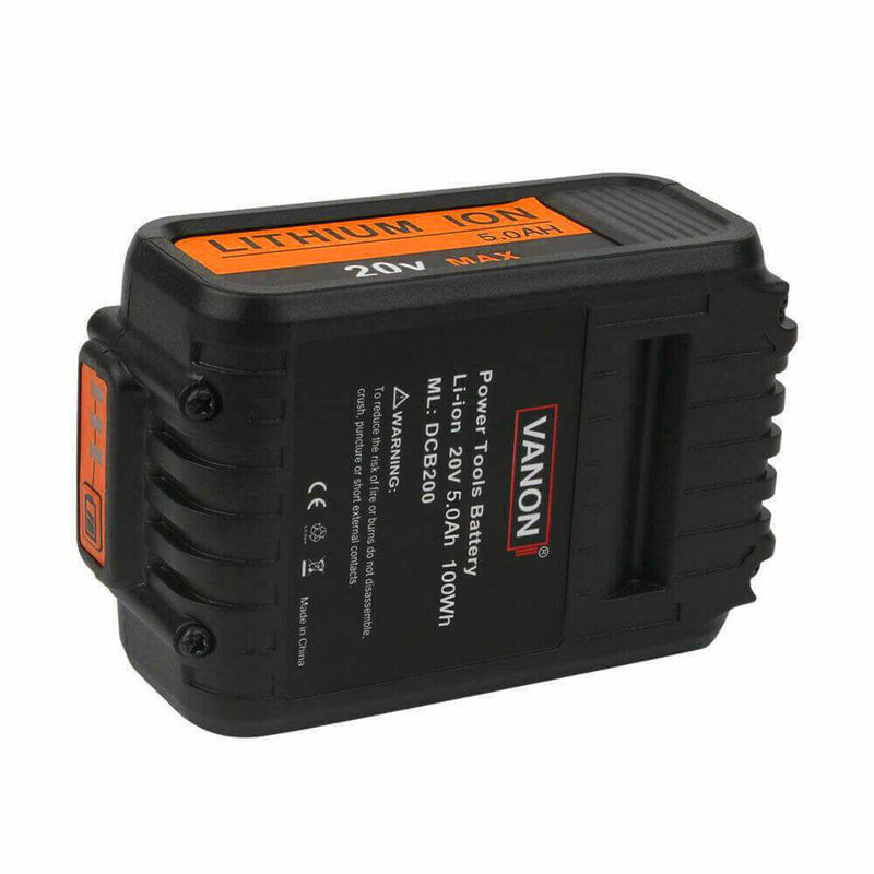 X4 Compatible With Dewalt DCB200 20V(18V) 5.0Ah Li-ion Max XR Battery Replacement