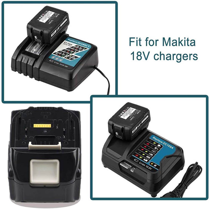 For Makita 18V Battery Replacement | BL1860 BL1850 18V 5.5Ah Li-ion Battery 4 PACK