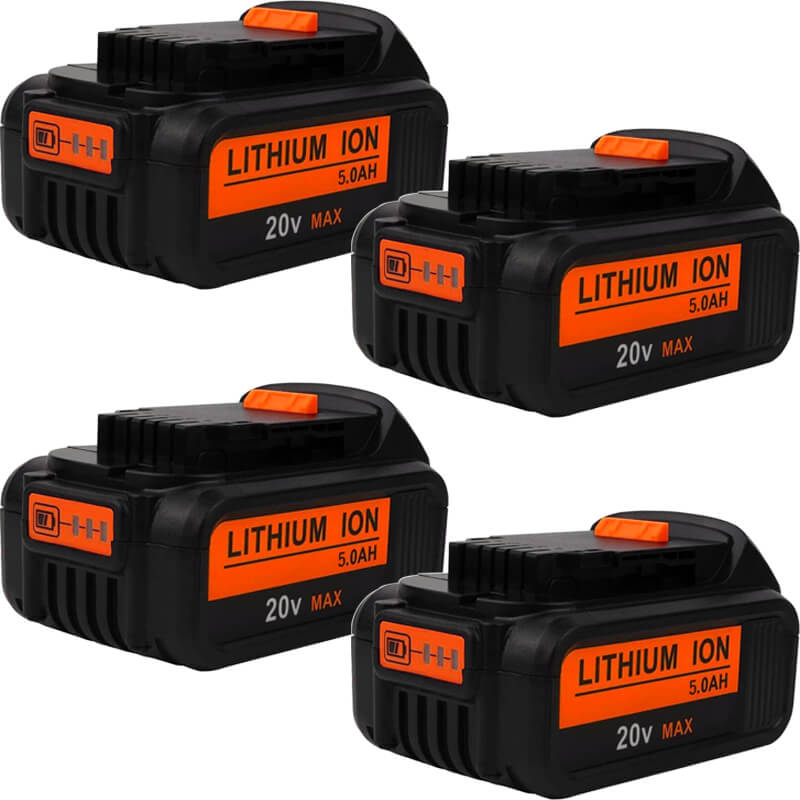 X4 Compatible With Dewalt DCB200 20V(18V) 5.0Ah Li-ion Max XR Battery Replacement