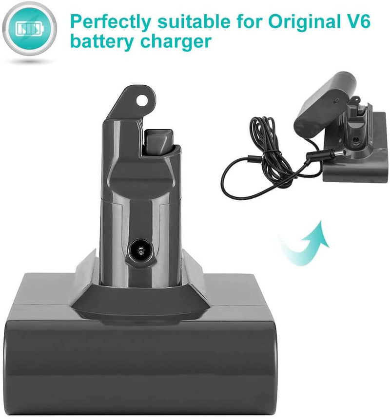 For Dyson V6 Upgraded Battery Replacement | 21.6V 6.4Ah