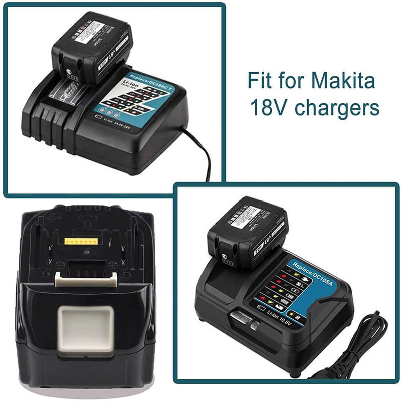 For Makita 18V lithium ion Battery Replacement | BL1860B BL1815 5.5Ah Li-ion Battery 6 Pack