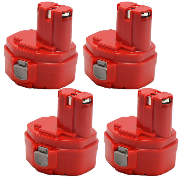 For Makita 1420 14.4V 4.8Ah NI-MH| 1422 Battery  4 Pack RED